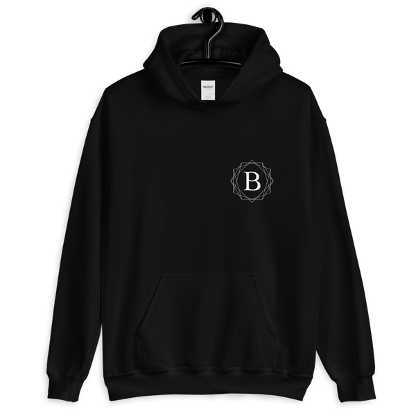 BalletBeFit Printed Back Unisex Hoodie Black