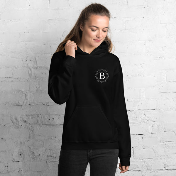 BalletBeFit Printed Back Unisex Hoodie Black